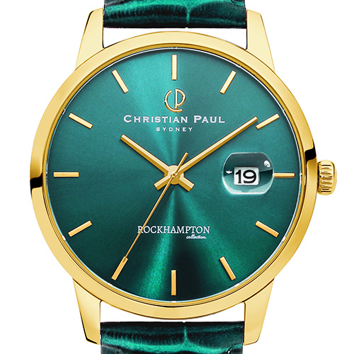 正規品クリスチャンポールCHRISTIAN PAULブルーローズゴールド 腕時計クリスマス
